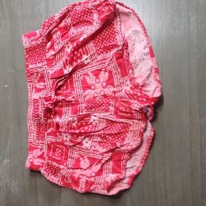 target brand red print shorts size L